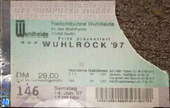 14.06.1997 Ticket Wuhlrock Festival, Berlin, Germany