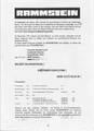An info sheet which is thought to have come with the tape.