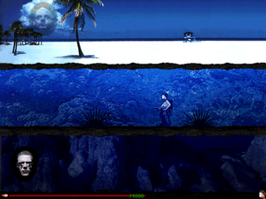 Jumping over a sea urchin