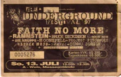 13.07.1997 Ticket Underground Festival, Wels, Austria