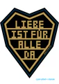 Sticker Gold auf Schwarz