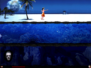 The hula girl on the beach